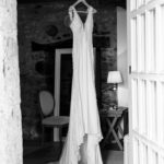 Vestido de novia en el pazo de Sergude